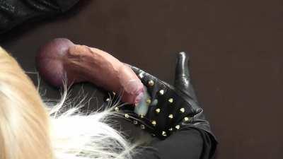 Big Dick Ruined On Latex Gloves