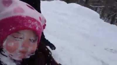 HMJB while I sled with Dad
