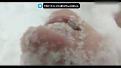 A young boy jumped off the roof for a Tik-Tok, but was immediately detained by the Russian police