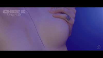 Her hand is so wet from her pussy