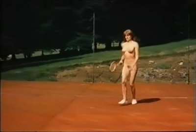 Vintage naked tennis