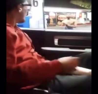 WCGW aggressively yelling and approaching a driver with concealed hands
