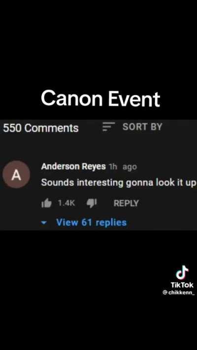 The canon Event