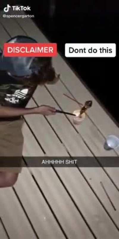 WCGW with setting up firework in paper cup
