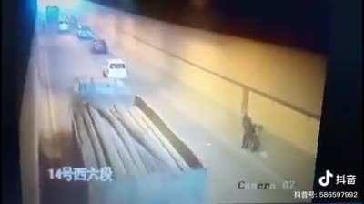 What are the chances?! Hope he/she is ok