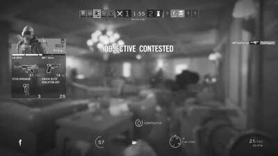 Shots 1-5 clearly missed