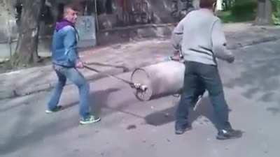 what a beautiful day to make a homemade bazooka.