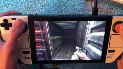 True Portable EFT! Works great on steamdeck after installing windows to micro SD and remapping controls using steam big picture