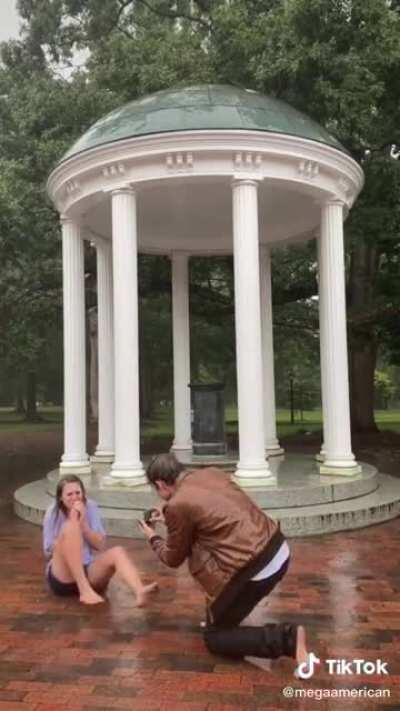 Cute proposal... oh wait