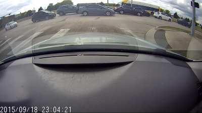 UTD Car Crash 8/23/22 (ignore timestamp, my camera is stupid)