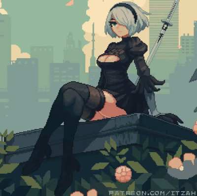 2B Pixel Art (By 1TZAH)