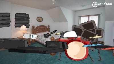 xQc's 6 consoles rant, animated