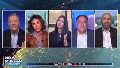 Stephen Miller’s wife Katie Miller having a full-on meltdown on live TV. When Cenk Uygur called out her lies from the Piers Morgan show, she snapped, accusing him of being “anti-Semitic” and “racist,” and even claiming people attacked her kids (they didn’