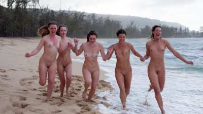 Slo-Mo beach run with my girls