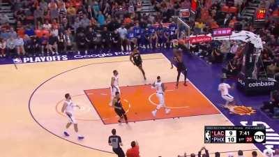 [Highlight] Westbrook throws the ball right to Booker who finds KD for a thunderous dunk!