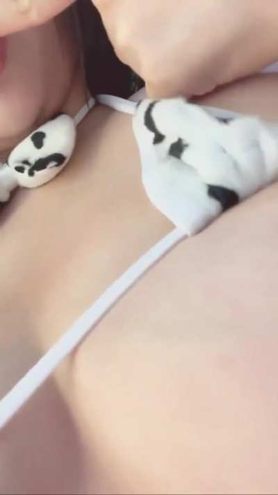 Drink from her yummy milf boobas