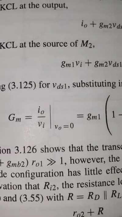 Analog Design in One Equation