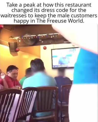 In The Freeuse World you can eat both pussy and steak at restaurants.