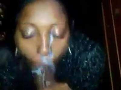 Cumshot Ebony Facial Porn GIF by facialslover