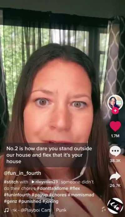 To flex on his parents house