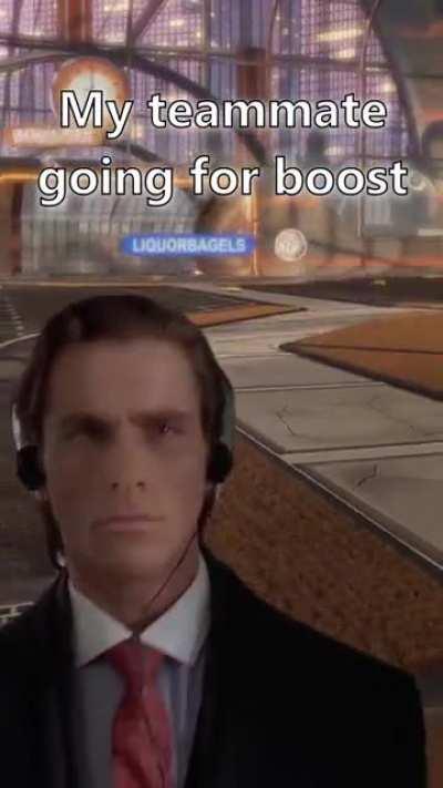 Boost over ball, right?