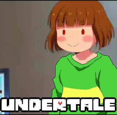 little kid thinks she chara undertale 💀