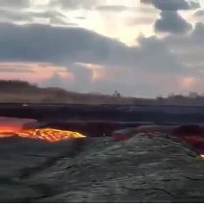 Lava running