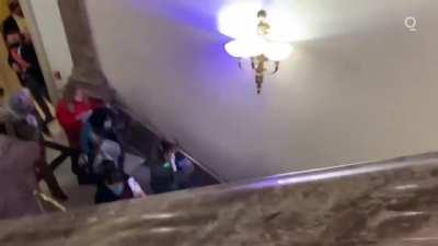 US lawmakers evacuates the Capitol as rioters stormed the building