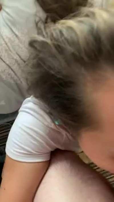 Taking a thick load with a smile on my face