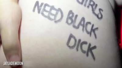 White girls need BBC😉