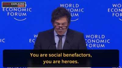 Milei's message to entrepreneurs