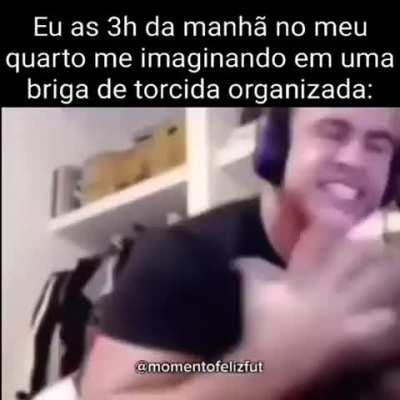 Só dá vontade de fazer isso quando vem o pique