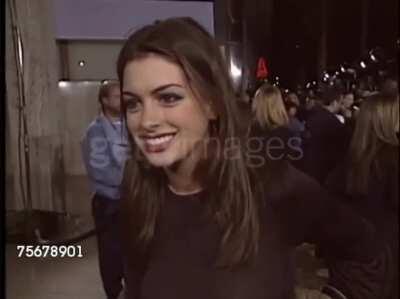 Anne Hathaway at School of Rock premiere in a see-through top