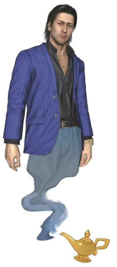 Just found out Akiyama's VA also voices the Japanese Genie (sound on lol)