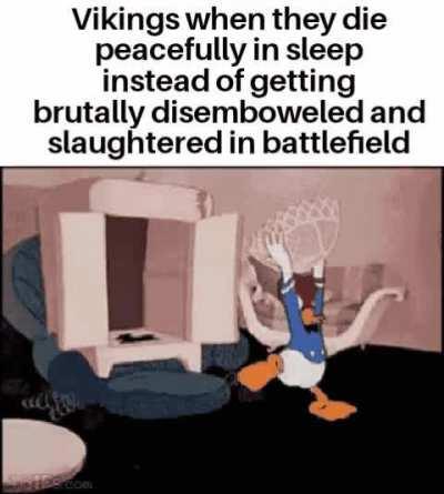 No Valhalla for you...