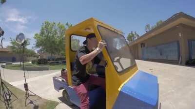 Karen defends stairs