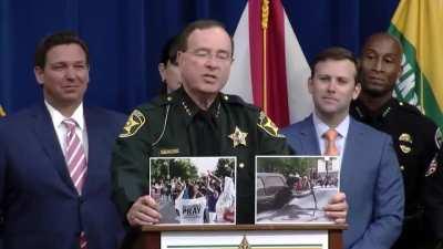 Sheriff Judd brought some visual aids to show the difference between peaceful protests and riots. I will always support ones right to free speech, but once it becomes something else, it will be ended swiftly.