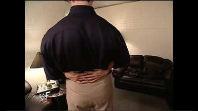 Vince McMahon visits Trish Stratus Backstage