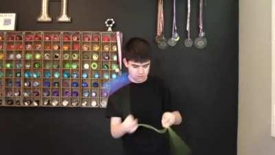 Yoyo King with his Impressive tricks