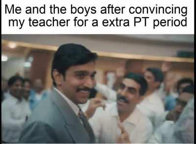 extra PT period = happiness