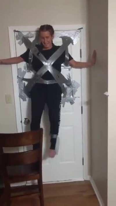 Underestimated the duct tape strength