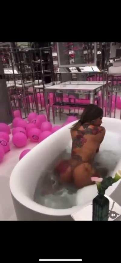 Cardi B in the tub