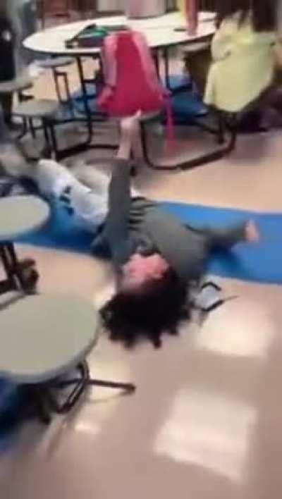 The guy loses his cool in school