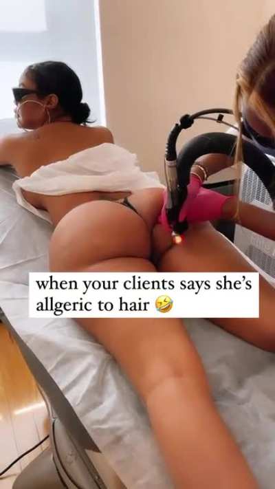 Pull the cheeks apart