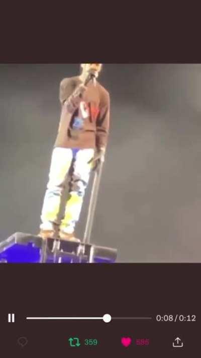 Travis Scott refuses to stop show while directly watching unconscious person being stuck in crowd