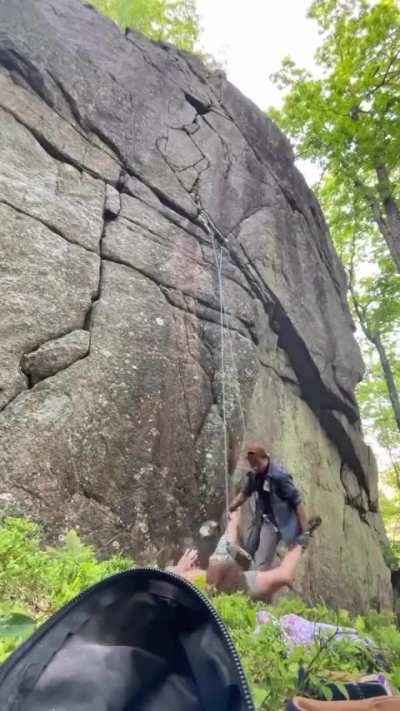 Saving your friend from a nasty fall