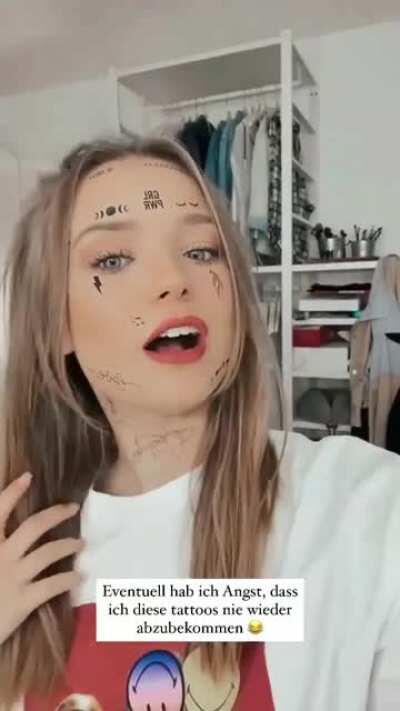 Das ganze mit den Tattoos noch mal in Bewegtbildern ...Quelle: Instagram