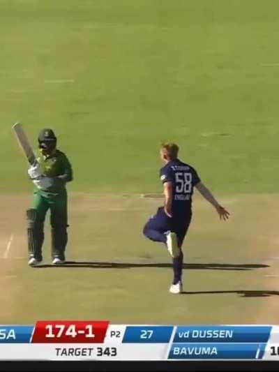 Sam curran got the penalty of his match fees due to this celebration against the bavuma. Never ever mess with the lord bavuma.