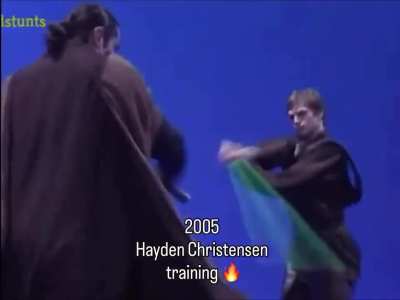 Hayden's lightsaber choreography is breathtaking...