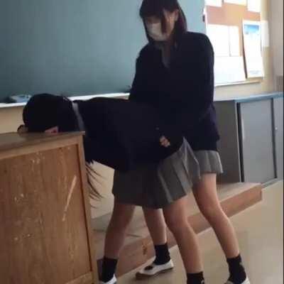 Anyone else getting horned up watching girls taking turns to dry hump each other? I certainly do